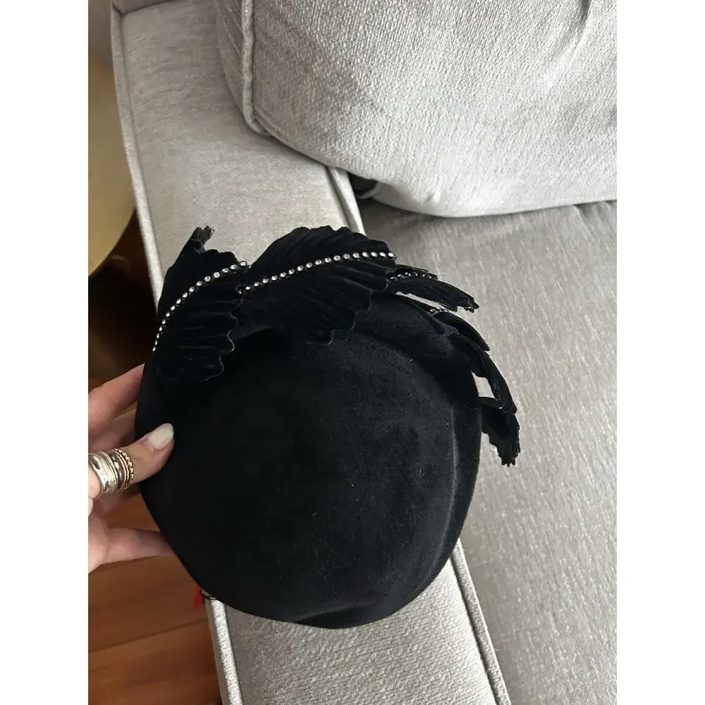 Jack McConnell Black Hat Rhinestones Church Derby EUC
